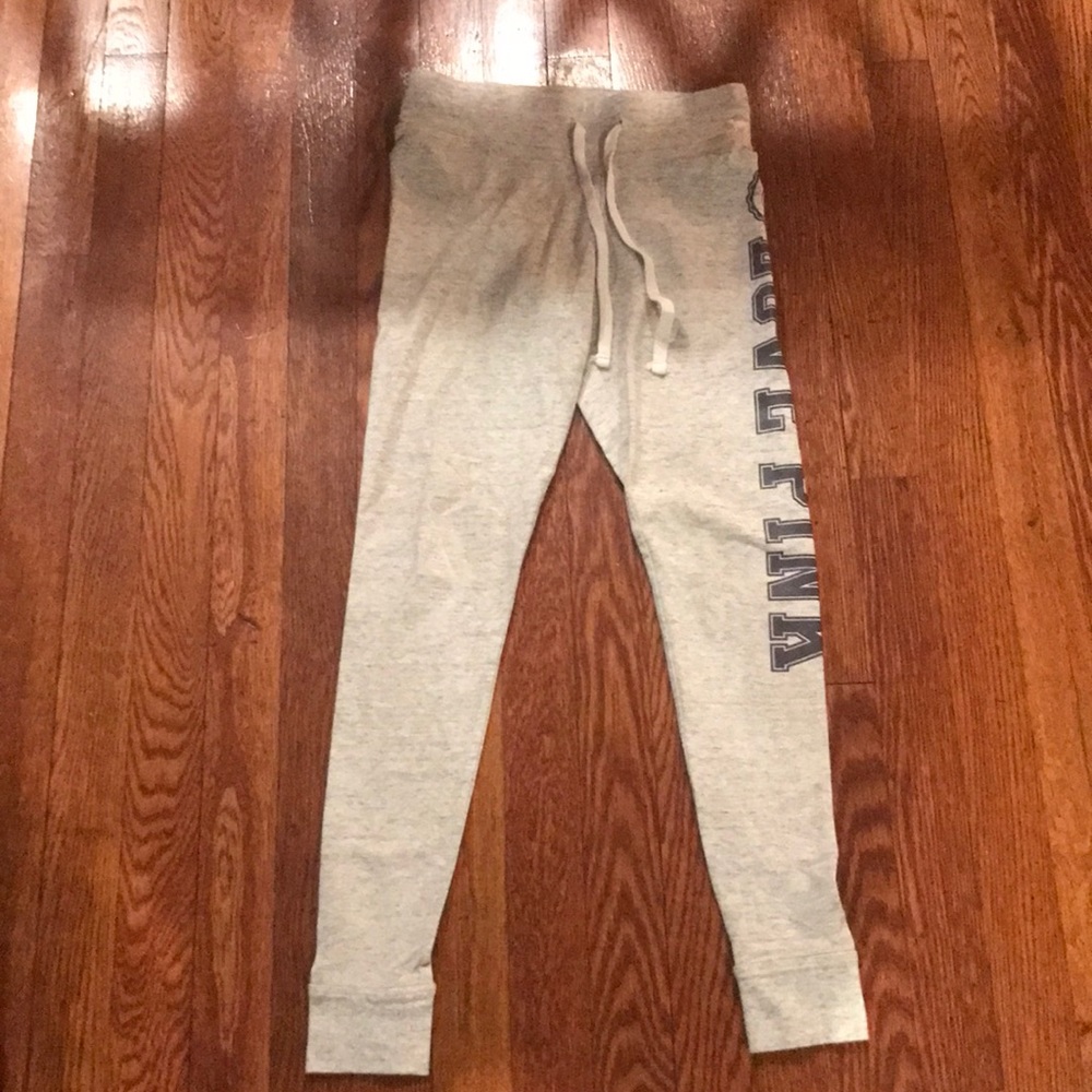 Gray pink leggings